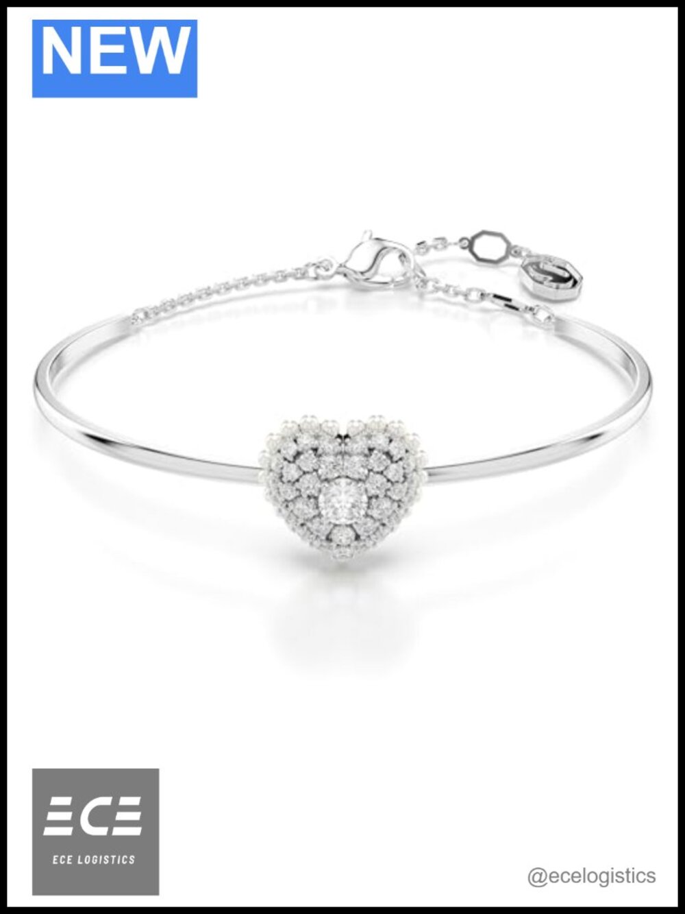 Swarovski Hyperbola Bangle Infinity Motif Crystal Bracelet